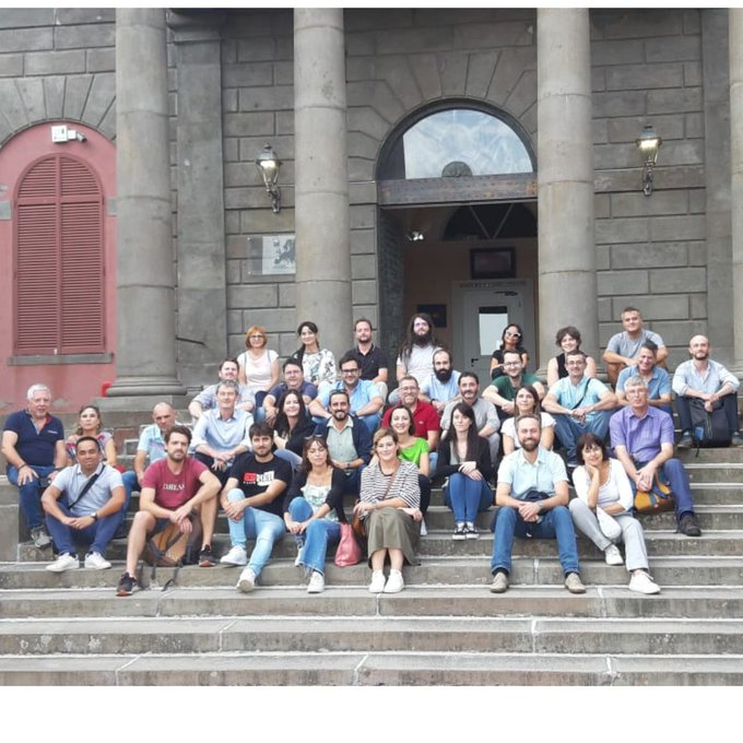 EPOS_GNSS's tweet photo. Time to wrap-up this week's ICS-TCS  meeting in Naples. These meeting are great to advance the infrastructure's continuous development, but also to keep the EPOS multi-faceted and close knit community.  Cheers from the Osservatorio  Vesuviano, the first one ever constructed! https://t.co/niV6jiKNCr