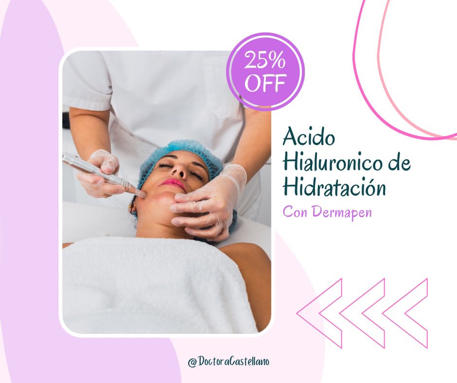 Dermapen es un dispositivo para tratamientos faciales de Medicina Estética, cuyo objetivo es mejorar el aspecto y la textura de la #piel.

#DermaInfluencer #DraDaysiCastellano #Dermátologa #CirujanaDermatologa #DoctoraCastellano #Dermapen #Hidratación #AcidoHialuronico