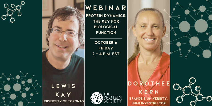 Webinar Alert: October 6, 2:00 PM EST
Protein Dynamics - the Key for Biological Function, featuring Dr. Dorothee Kern and Dr. Lewis Kay. TPS webinars are always free. Register here: us06web.zoom.us/webinar/regist…