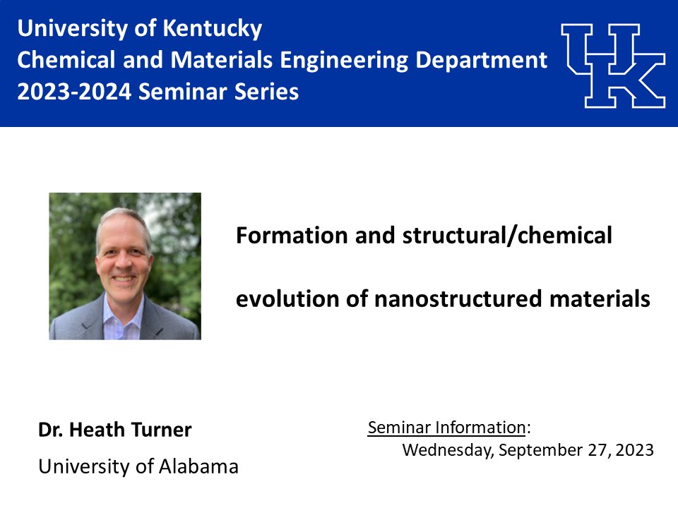 We welcomed Dr. Heath Turner from @UAChBE as our next seminar speaker today! He gave a wonderful talk on the uses of computer simulations to study surfaces and interfaces.