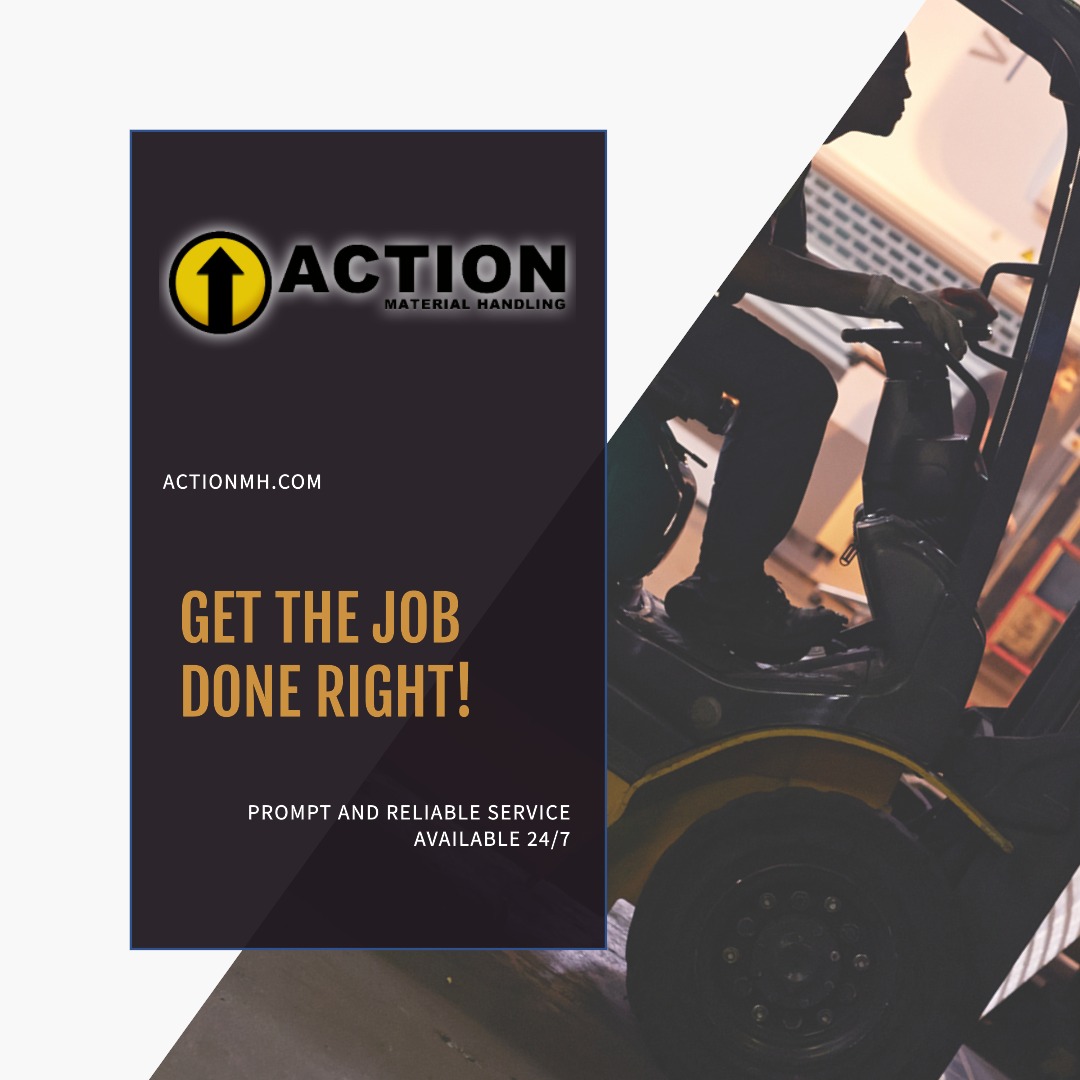 ActionMaterialH's tweet photo. 🥇 Action Material Handling – We are the go-to source for all your material handling needs! Explore our services: https://t.co/w25bxKkt7P. #MaterialHandling #TopSource 📍🚜 https://t.co/nMfWAsyiUL