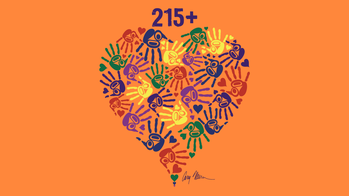 Orange Shirt Day, Sept. 29 at 11:45 a.m., join us in the Quad to listen, learn and share. (UVic orange t-shirt design. Artist: Carey Newman Hayalthkin’geme)(Kwakwaka'wakw/Coast Salish) #orangeshirtday #reconciliation #uvic ow.ly/RQo950PLgsP
