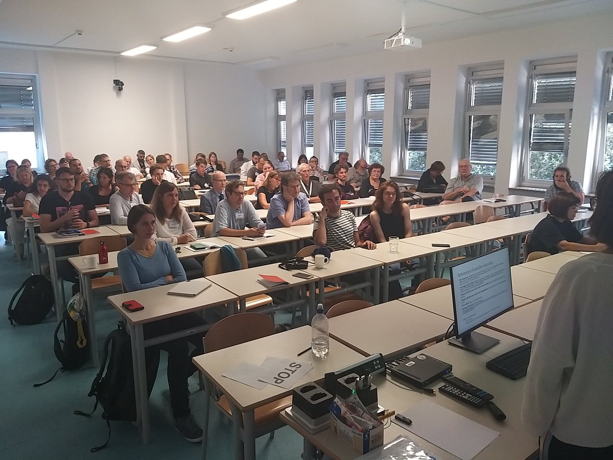 Georg__Heinze's tweet photo. @ApplStatConf And here's the view from the stage: https://t.co/1HUQWFlQo0