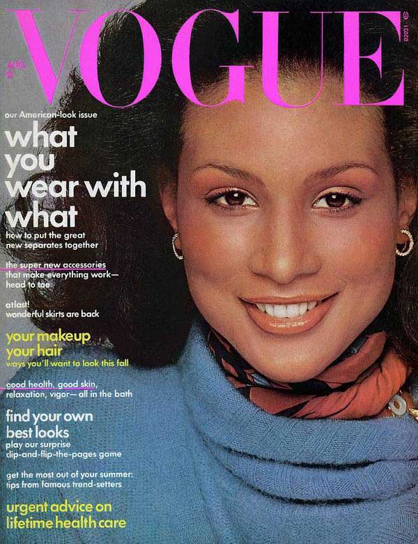 Creativ_Origins's tweet photo. First black model on the cover of American Vogue, Beverly Johnson // 1974 https://t.co/7PYi90rbFV