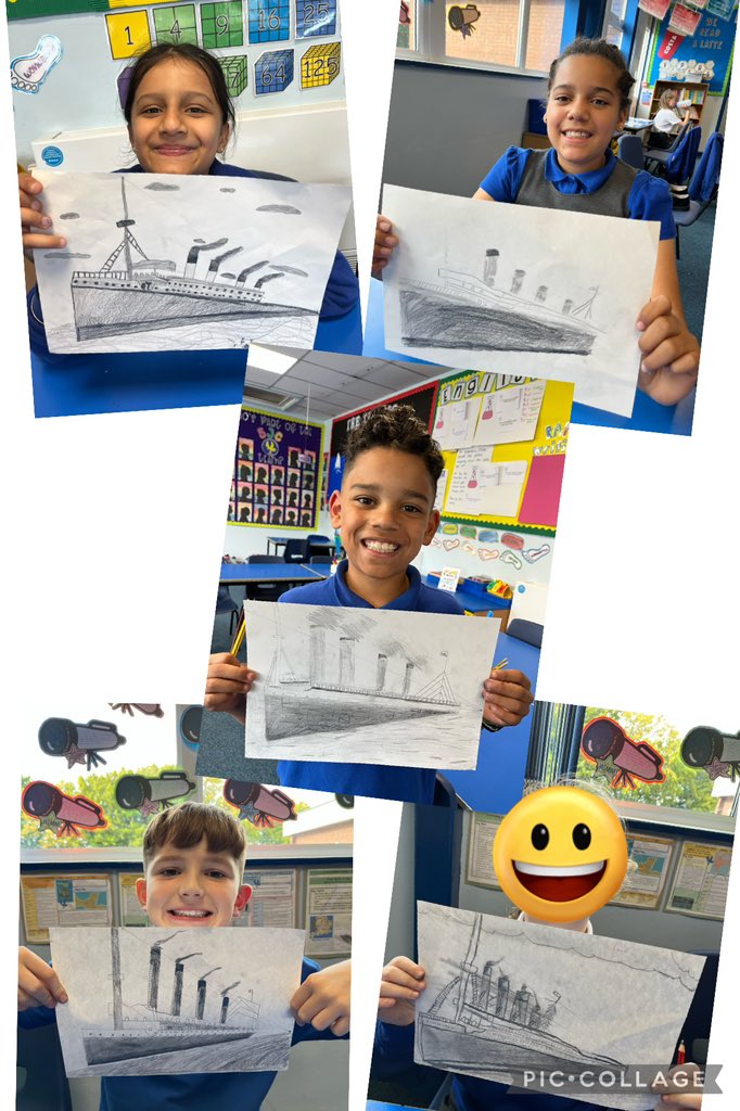 StJohns_Eagle's tweet image. Take a look at 5JC’s finished Titanic artwork! Mrs Carpenter LOVES them! #welldoneteam ✏️❤️