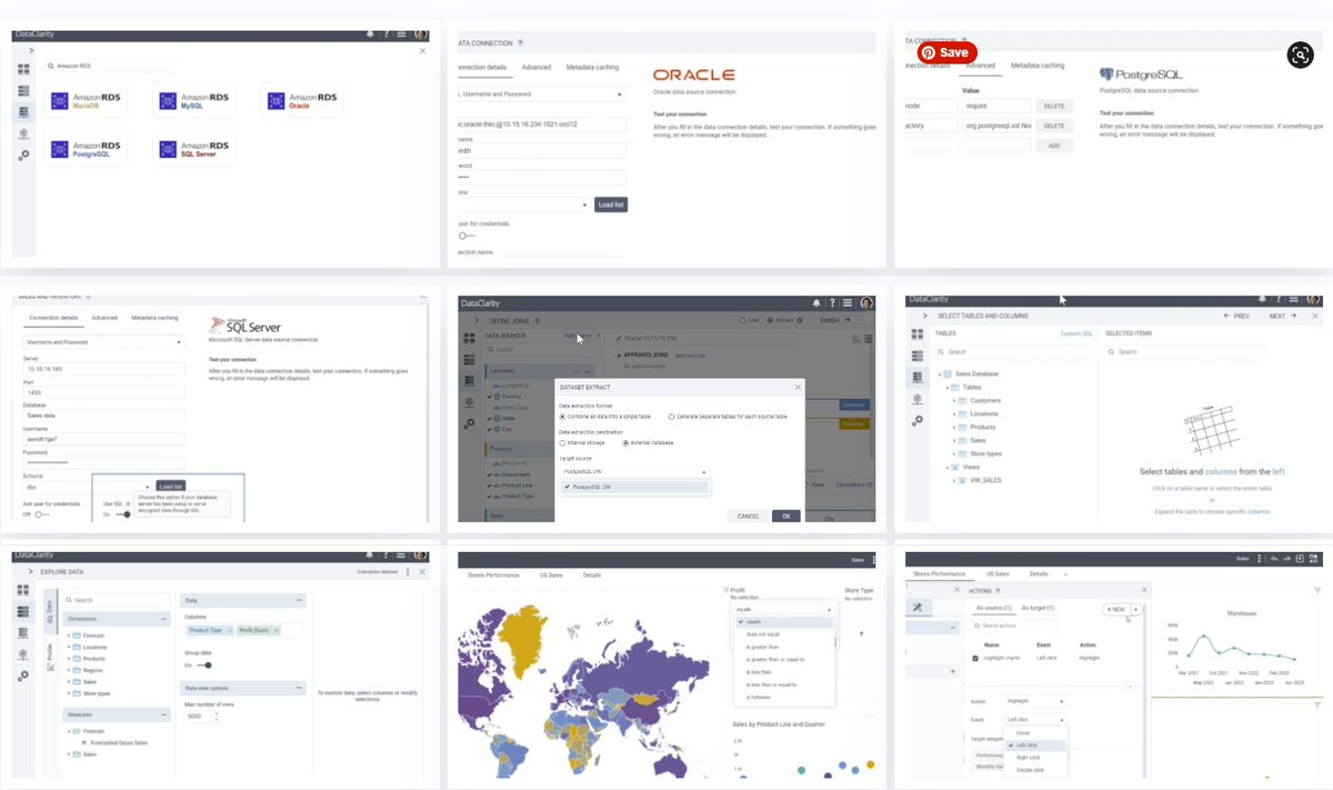DataClarity's tweet photo. ICYMI, a peek at the latest release:

✓ Amazon RDS connections
✓ Store extracted datasets in PostgreSQL
✓ Table/column selection with data type                                                          

Get the full list  of #Analytics capabilities:
https://t.co/9t4XwdVdpZ https://t.co/w69emlsmQ0