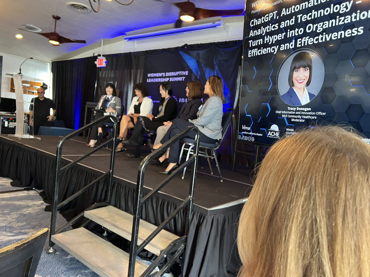 mbseaman's tweet photo. Smart &amp; intuitive leaders discussing the realities of ChatGPT, Automation, AI,Analytics and Technology - Turn Hyper into organization efficiency and effectiveness.  #WDLS2023 https://t.co/lIaOkCbi51
