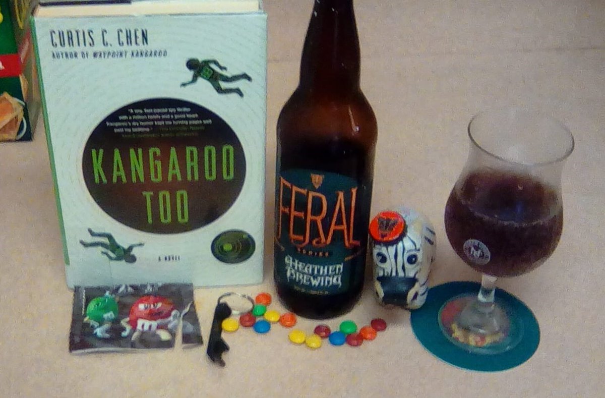 BeerSonnetteer's tweet photo. Yesterday's Beer 4 - @Heathen_Brewing "Feral Tiki-Tequila Sour" (thanks, @vinestreetbeers ) (reading material courtesy @CurtisCChen ) https://t.co/dtaPr0EsSR