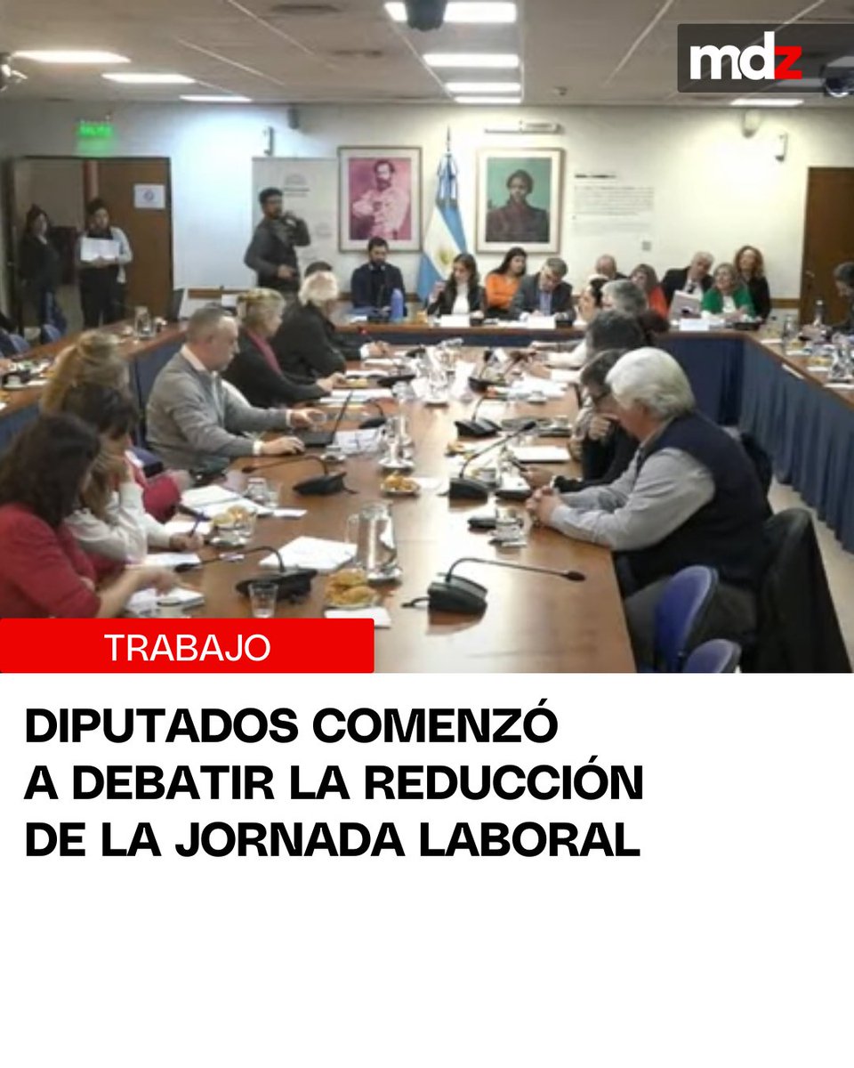 mdzol's tweet photo. 👔 REDUCCIÓN LABORAL 👔

👉 La Comisión de Legislación del trabajo realizó una reunión informativa con el objetivo de debatir los proyectos de reducción de la jornada laboral.

🔗 https://t.co/QJDi2k0Vtz https://t.co/Yr1hGljkpj