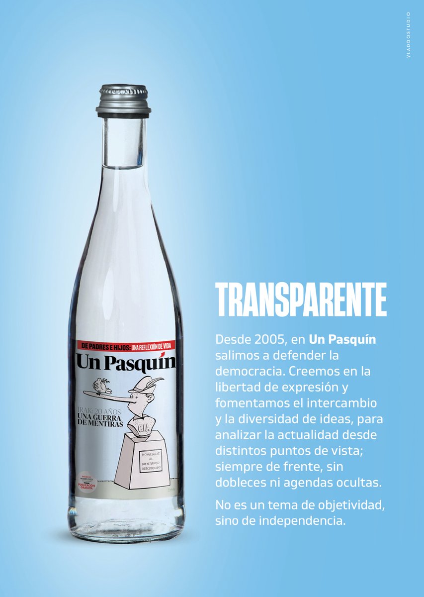 El periódico @UnPasquín se fundó en diciembre de 2005; este año cumplimos 18 años comentando la actualidad desde distintos puntos de vista, de frente y sin agendas ocultas. — No es un tema de objetividad, sino de independencia.