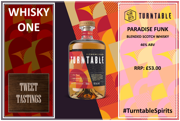 Let’s press play on tonight’s first sensory story; <a href="/TurntableSpirit/">Turntable Spirits</a> Paradise Funk. What does it dish up and deliver on the nose? #TurntableSpirits #LetsHearItForTheBlends #Scotch #Whisky