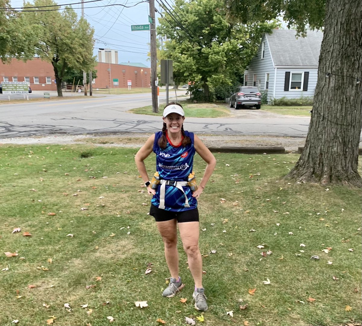This is before my 22 mile ⁦<a href="/nycmarathon/">TCS New York City Marathon</a>⁩ training run for ⁦<a href="/GrassrootSoccer/">Grassroot Soccer</a>⁩ ⚽ - I did it! 😃🥳 This will be my longest run. It wasn’t easy. But I persevered! Thanks again ⁦<a href="/vivecf/">VIVE Create Future</a>⁩ for the jersey! Help me reach my goal, any amount helps
impact.grassrootsoccer.org/fundraiser/451…