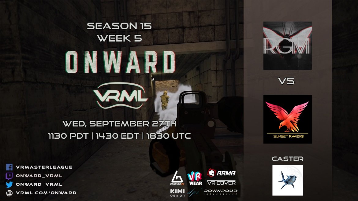 Onward_VRML's tweet image. 🔴LIVE EU Match - HYPE!

Raging Moth EU vs SunsetRavens

📺youtu.be/F-w1qmEB5rg
with Chum.Bait
#onwardvr #esportsvr #vresports #vrml #esports