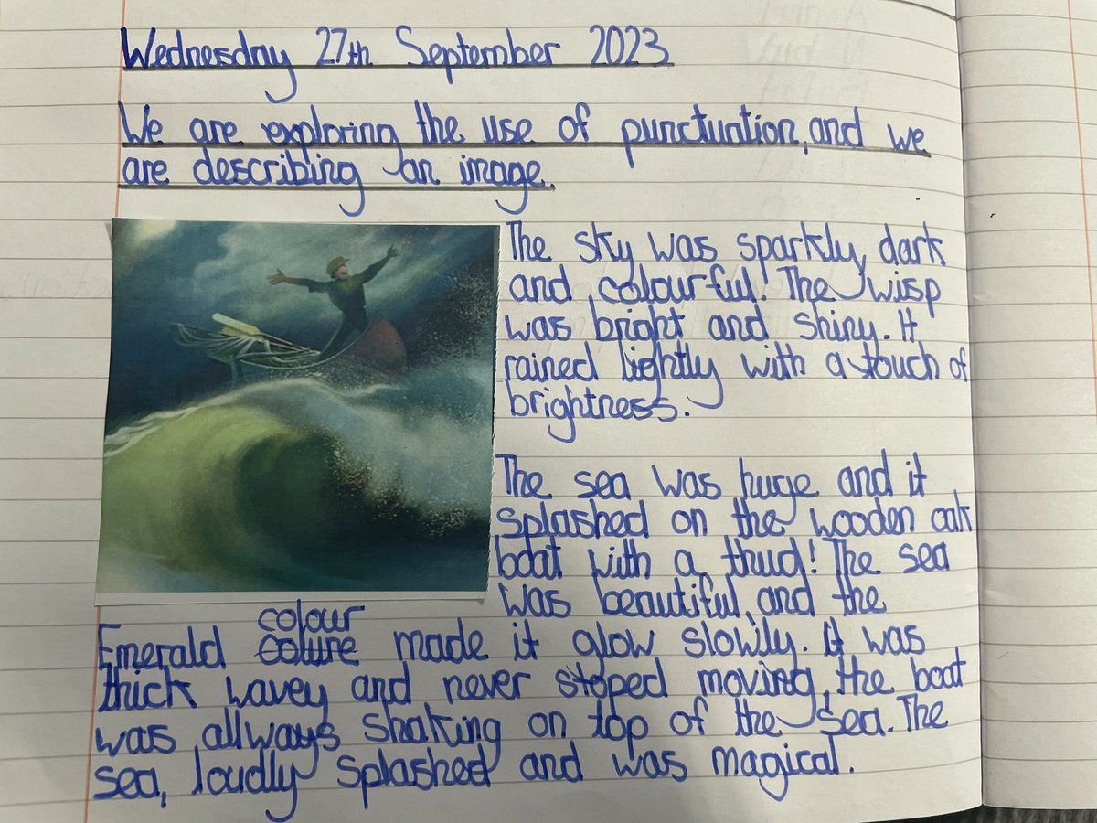 Precise vocabulary choices and varied sentence lengths make this descriptive paragraph highly effective 📝🌊 <a href="/SummerswoodPS/">Summerswood School</a>