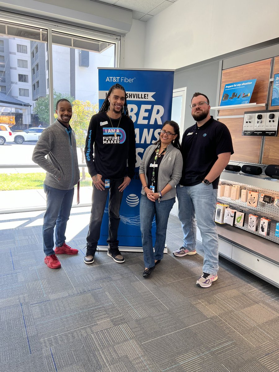 🏡‼️Meet my Fiber Experts‼️🏡Tyler, Lidia, Brandon, and Theo! These 4 did their thing and made <a href="/WestEndATT/">AT&T Nashville West End</a> the 1st Fiber Expert Store in the #SESFam💪<a href="/SoutheastStates/">Southeast States</a> <a href="/KKintheSES/">Krista Kouns</a> <a href="/SaulGrimsley/">Saul Grimsley</a> <a href="/jessngrn/">Jessica Negrón</a> @theeastregion