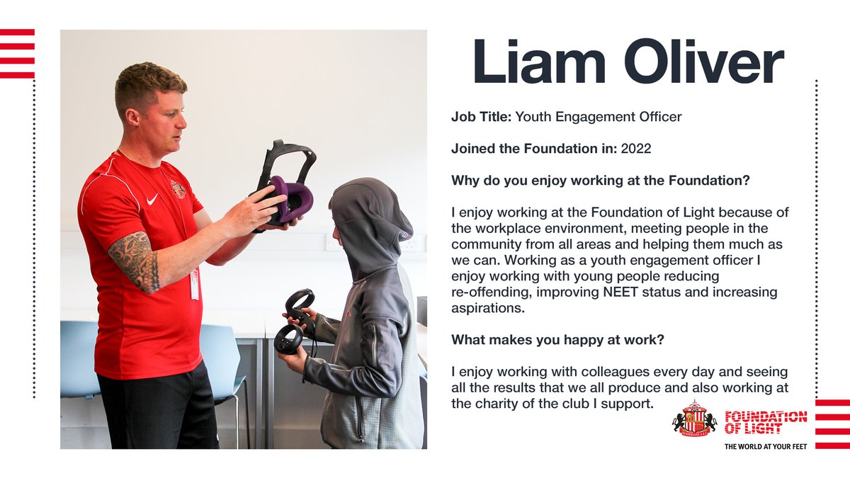 SAFCFoL's tweet photo. 𝑯𝒆𝒍𝒑𝒊𝒏𝒈 𝒄𝒉𝒂𝒏𝒈𝒆 𝒍𝒊𝒗𝒆𝒔 💫
Liam works as part of our Youth Engagement Team across the region, delivering programmes such as YOLO, Premier League Kicks and our Street Soccer programme ⚽
️#HappinessAtWorkWeek 😀 | #TeamFoL https://t.co/57jmA1GOpM