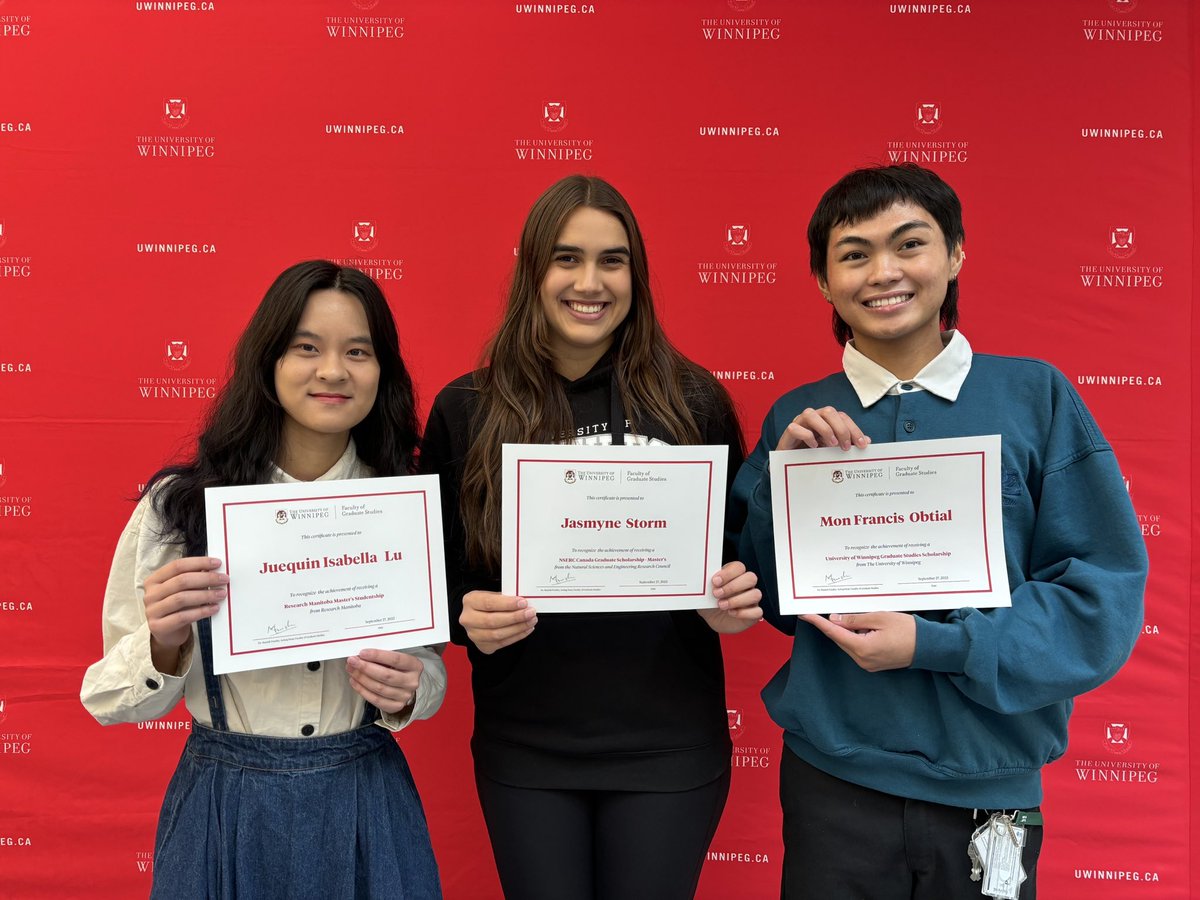 Sanoji W, PhD (@drsanoji) on Twitter photo So proud of my graduate students!
All of them received competitive external funding this year 💪
<a href="/JasmyneStorm/">Jasmyne Storm</a> <a href="/IsabellaaaLuu/">IsabellaLu</a>
Thanks <a href="/NSERC_CRSNG/">NSERC / CRSNG</a> <a href="/Research_MB/">Research Manitoba</a> <a href="/UWGradStudies/">UWinnipeg Faculty of Graduate Studies</a> for supporting the next generation of scientists!
#wijelab #milkresearch #EVs So proud of my graduate students!
All of them received competitive external funding this year 💪
<a href="/JasmyneStorm/">Jasmyne Storm</a> <a href="/IsabellaaaLuu/">IsabellaLu</a>
Thanks <a href="/NSERC_CRSNG/">NSERC / CRSNG</a> <a href="/Research_MB/">Research Manitoba</a> <a href="/UWGradStudies/">UWinnipeg Faculty of Graduate Studies</a> for supporting the next generation of scientists!
#wijelab #milkresearch #EVs
