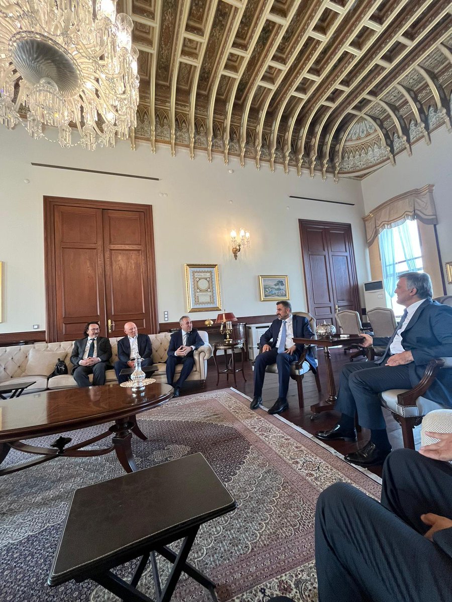 mSamitopbas's tweet photo. Vizyoner Devlet adamı,
11.Cumhurbaşkanımız Sn. Abdullah GÜĹ Beyefendiyi
ASTAM Yönetim Kurulu Üyelerimiz , Sağlık ve Çevre bilimleri Akademisi Kurul Üyelerimiz ile ziyaret edip istişarelerde bulunduk.. @cbabdullahgul https://t.co/lgVMdSZyt7