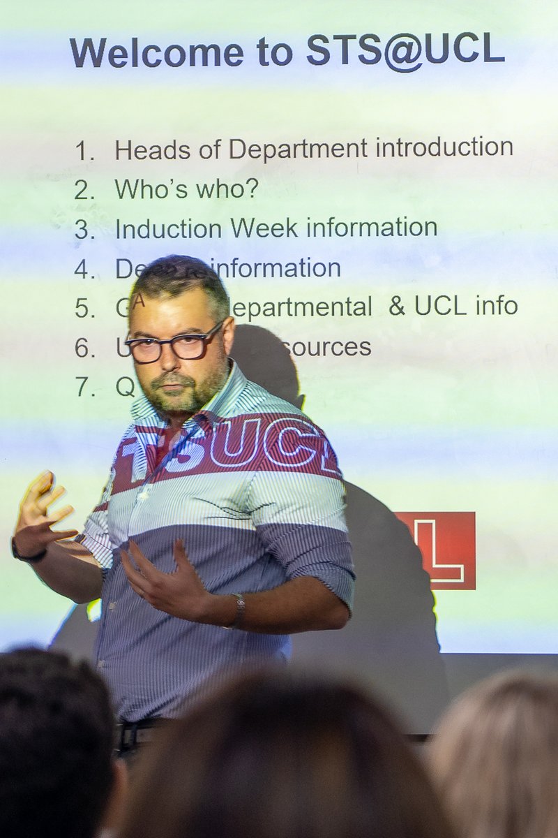 It looks like yesterday I was literally wearing our department logo during the welcome event for our new MSc students! @stsucl