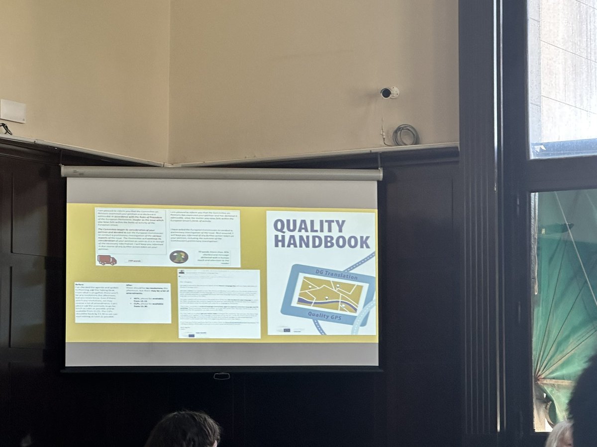 GE_langtic's tweet photo. Angelika Vaasa talks about Quality through Clarity and the importance of ISO 24495 on #plainlanguage at the International Conference on PLAIN Language #plain2023 #isostandards #quality https://t.co/FkKBiCypdT