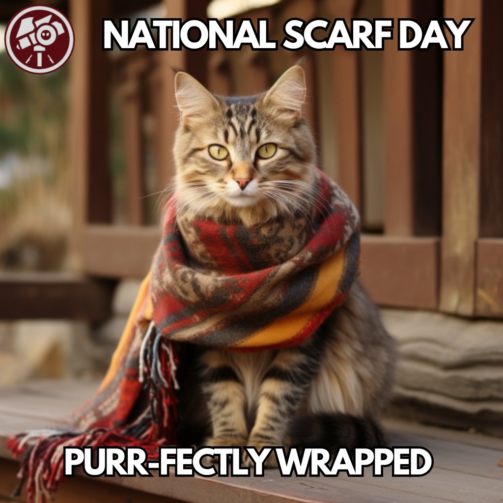 Observing National Scarf Day! Some
people wear their heart on their sleeve. I wear my
attitude around my neck. #NationalScarfDay
#CelebrateToday