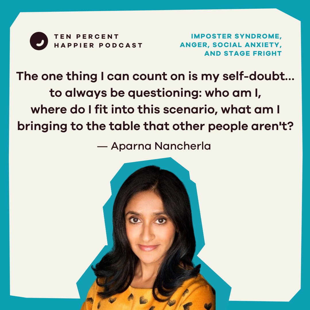 Comedian @aparnapkin on Imposter Syndrome, anxiety & how she feels about the word 'no' in the latest podcast episode with @danbharris. Listen now: link.chtbl.com/RoMuGID4