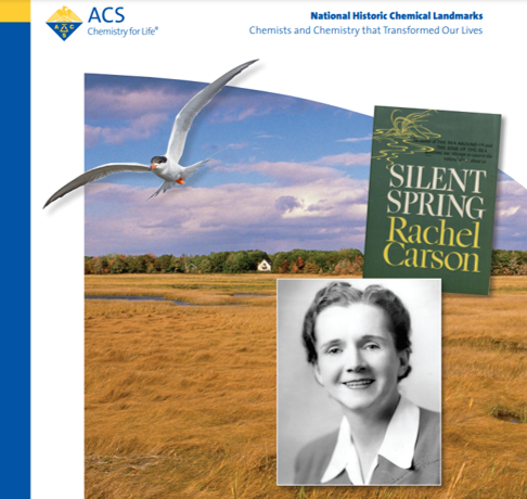AmerChemSociety's tweet photo. #OTD in 1962, Rachel Carson's book "Silent Spring" is published. The book's impact continues today in the #chemistry community’s increased focus on #GreenChemistry practices. Learn more about Carson's legacy on our #ACSLandmark page at https://t.co/ecJtE5GI7h #ChemTwitter https://t.co/8STJbWpuLv