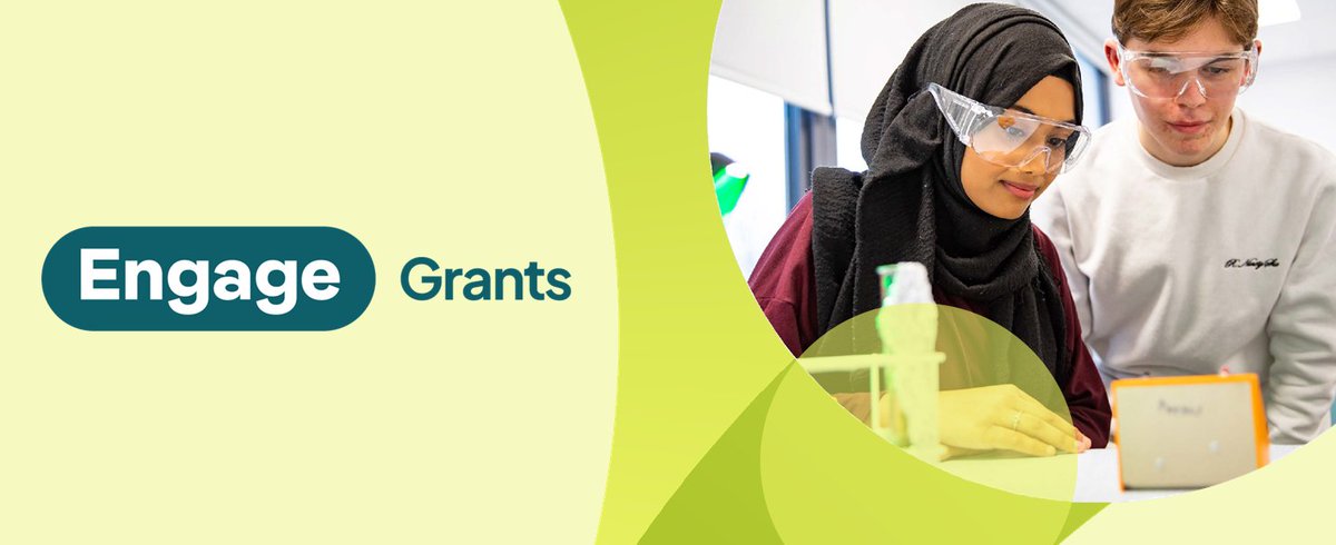 Have you heard?! The Engage Grants are open 🤩!

You could receive a grant of up to £600 to run #CRESTAwards with your students!

Engage Grants are part of <a href="/BritSciAssoc/">British Science Association</a> Engage offer, find out more and join the community:
crestawards.org/engagegrants