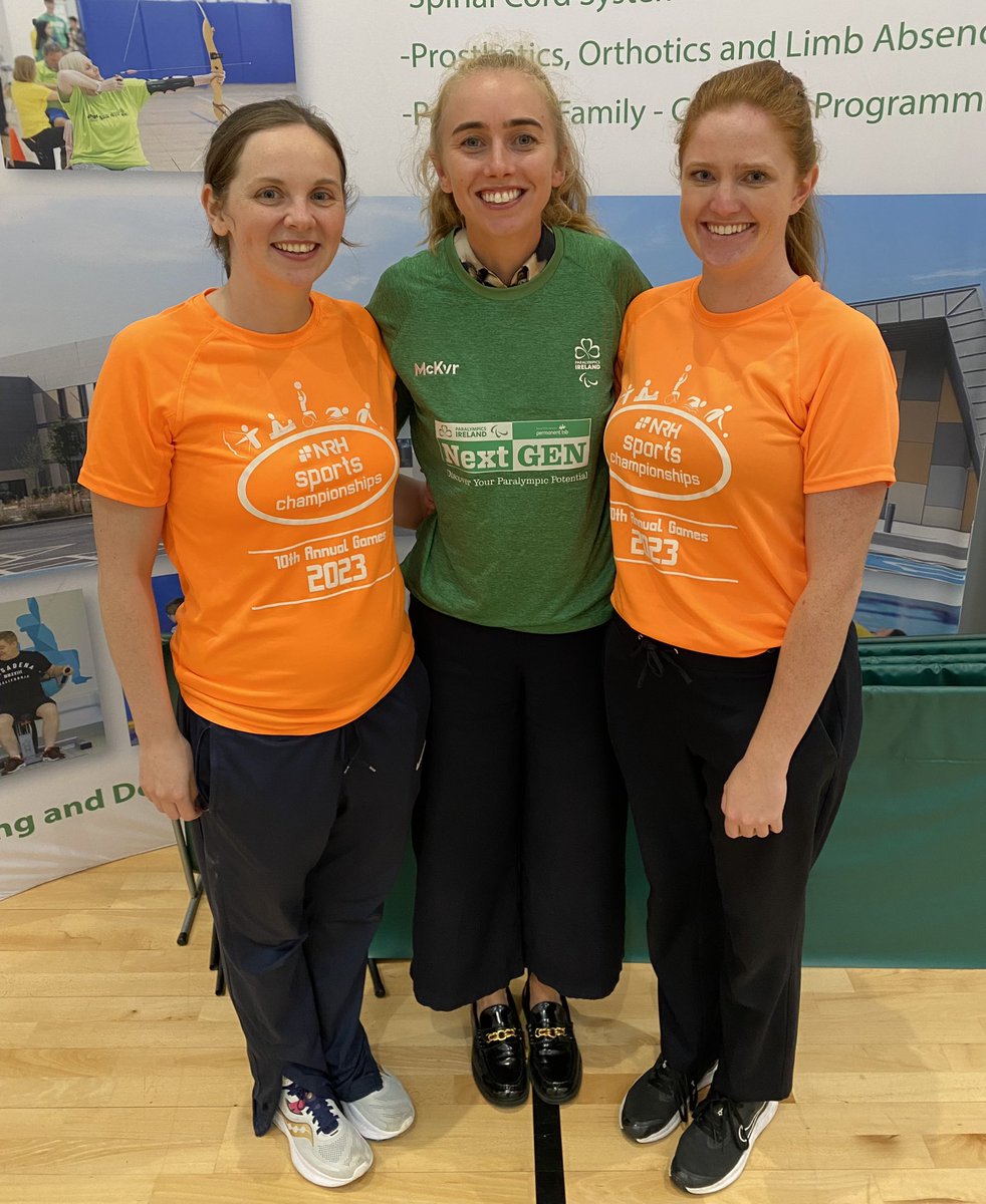 ParalympicsIRE's tweet photo. A huge thank you to all the NRH staff who helped us today in bringing Permanent TSB NextGen to the NRH annual games!

Special mention to Siobhan, Alice and Avril for all their time, effort and expertise throughout all of the NextGen events, not just today 🙏🏻

#NRHSportsChamps https://t.co/T78R1RVYPr