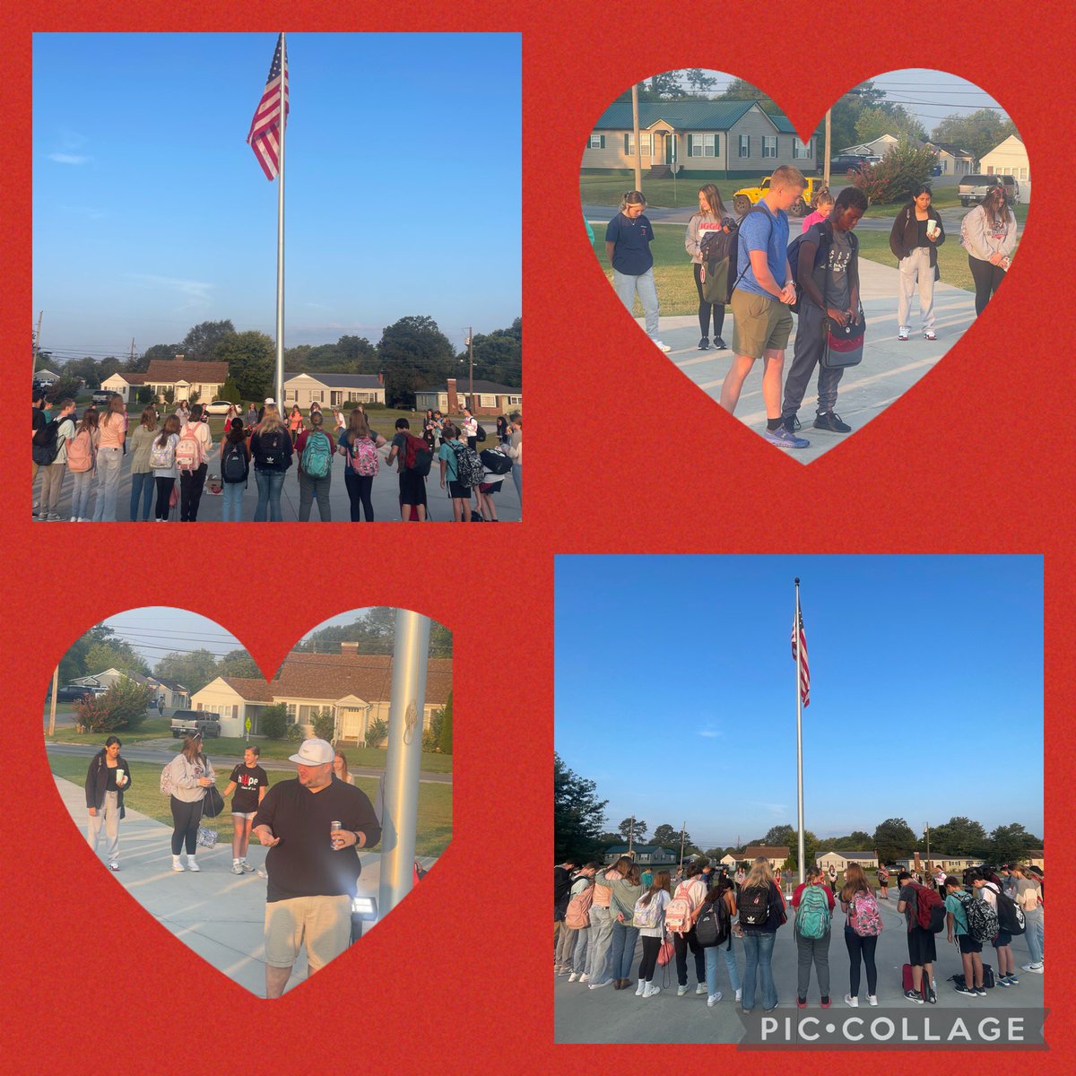 AMSMillerSS's tweet photo. We had a great turn out at See You At The Pole with Wednesday Wake Up this morning. @AvilleCityBOE @avilleMSlife  @AggieSeekers #seeyouatthepole https://t.co/or2yv9Mrqb