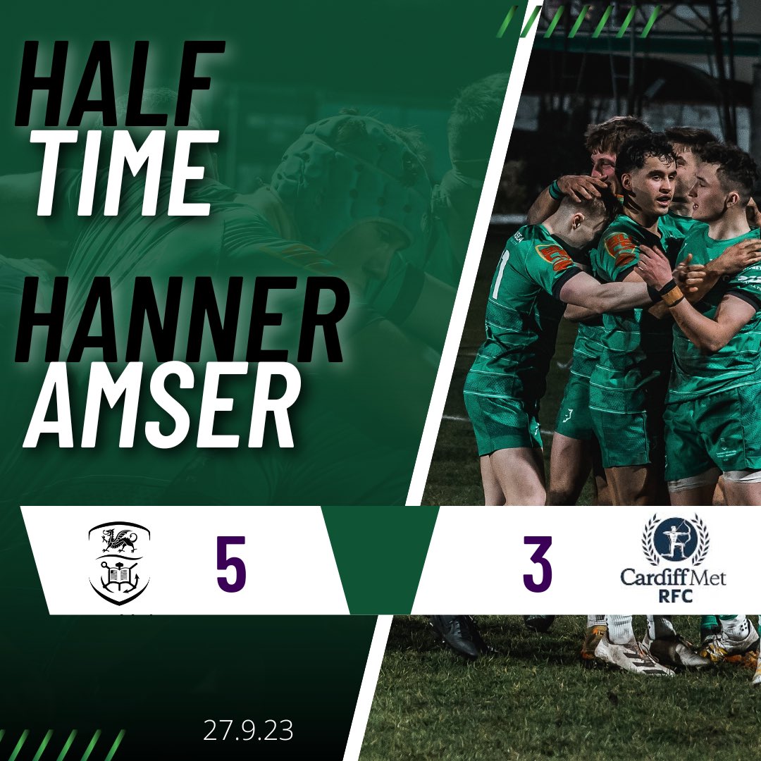 surfc_official's tweet photo. HALF TIME | HANNER AMSER 

Swansea 5️⃣-3️⃣Cardiff Met

#SWAvMET #BUCSSuperRugby #SwanseaUni https://t.co/z3Cpbh4auE