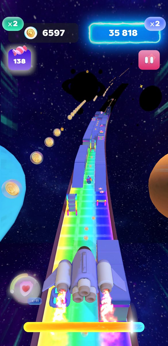CryptoProQc's tweet photo. Just pass the 50,000 points in the beta and I'm the first one to discover the Rainbow road🤯Take a look 👀 Simply amazing! Can't wait to see what this app will bring to web3 🔥 #imaginaryone @Imaginary_Ones #GamingCommunity #MobileGames https://t.co/vPz0HRmKLM