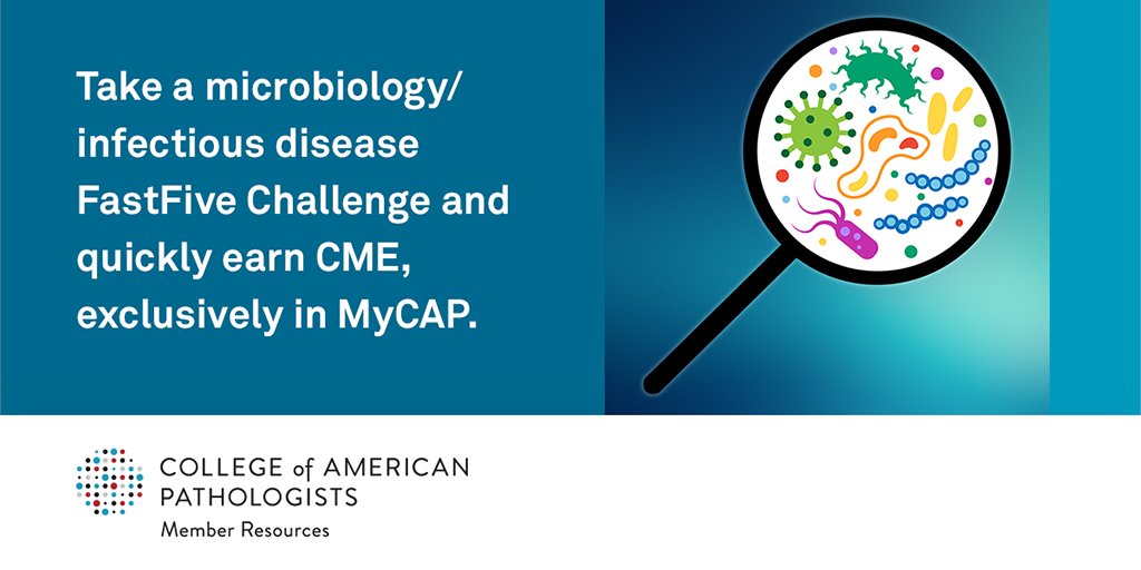 Pathologists's tweet photo. Quickly test your knowledge on a variety of topics, whenever you have a few extra minutes to learn with a #FastFiveChallenge, exclusive to MyCAP. 

Download MyCAP and try a Fast Five Challenge today: https://t.co/g6eEMYccTJ https://t.co/1OFyZs2buP