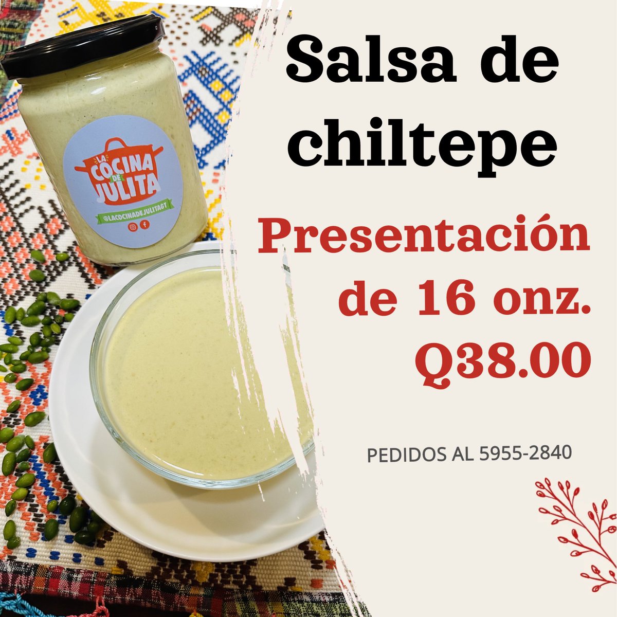 Nuestra famosa salsa de chiltepe, con un picante intenso que cautivará a los amantes del sabor ardiente. ¡Te encantará! 

Te la llevamos a cualquier rincón de Guatemala! 🚚