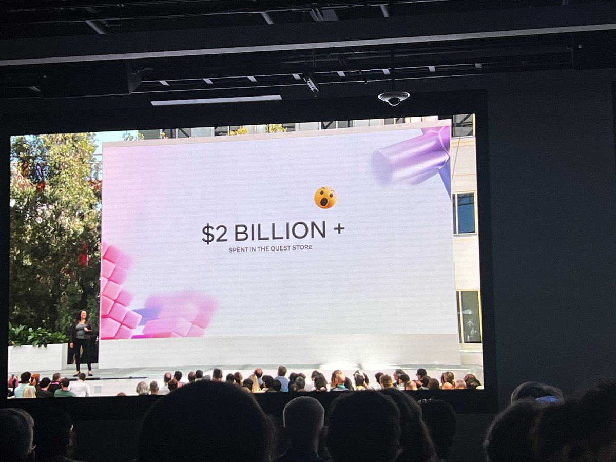 Over $2b spent in the <a href="/MetaQuestVR/">Meta Quest</a> #VR App Store! Congrats to all the devs!
