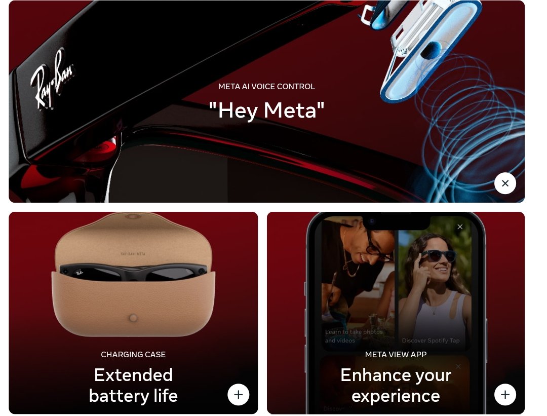 TechKard's tweet photo. Ray Ban Meta smart glasses available on Oct 17 for $299.
Pre-order now: https://t.co/esBAbzrawf
#Meta #MetaConnect2023 #metaconnect #MetaAI #RayBanMetasmartglasses #RayBen https://t.co/IWDrMYsg7t