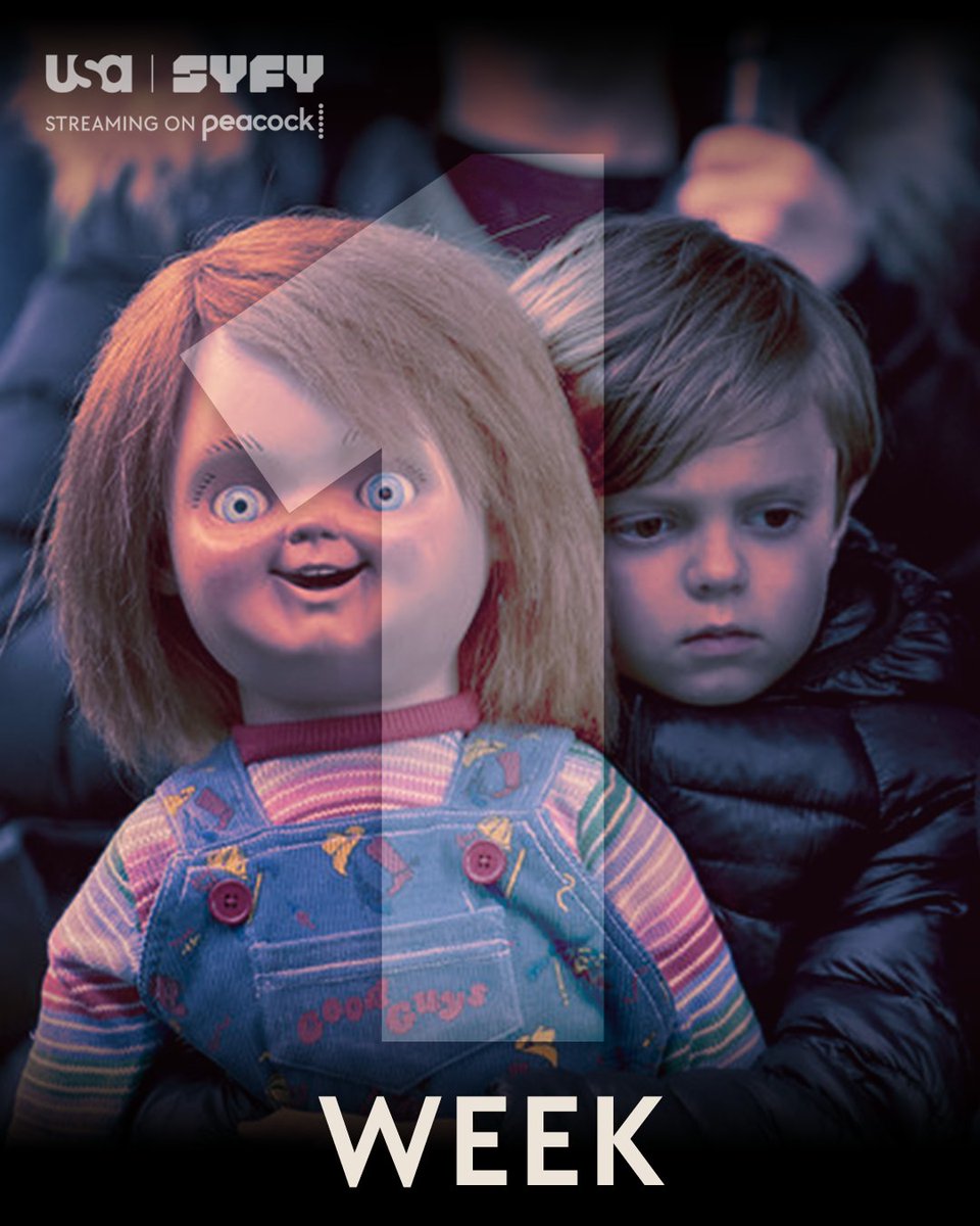 ChuckyIsReal's tweet photo. tick tok, it's almost chucky o'clock. u better be seated for szn 3 oct 4 on @USANetwork and @SYFY https://t.co/D06wCHsdlM