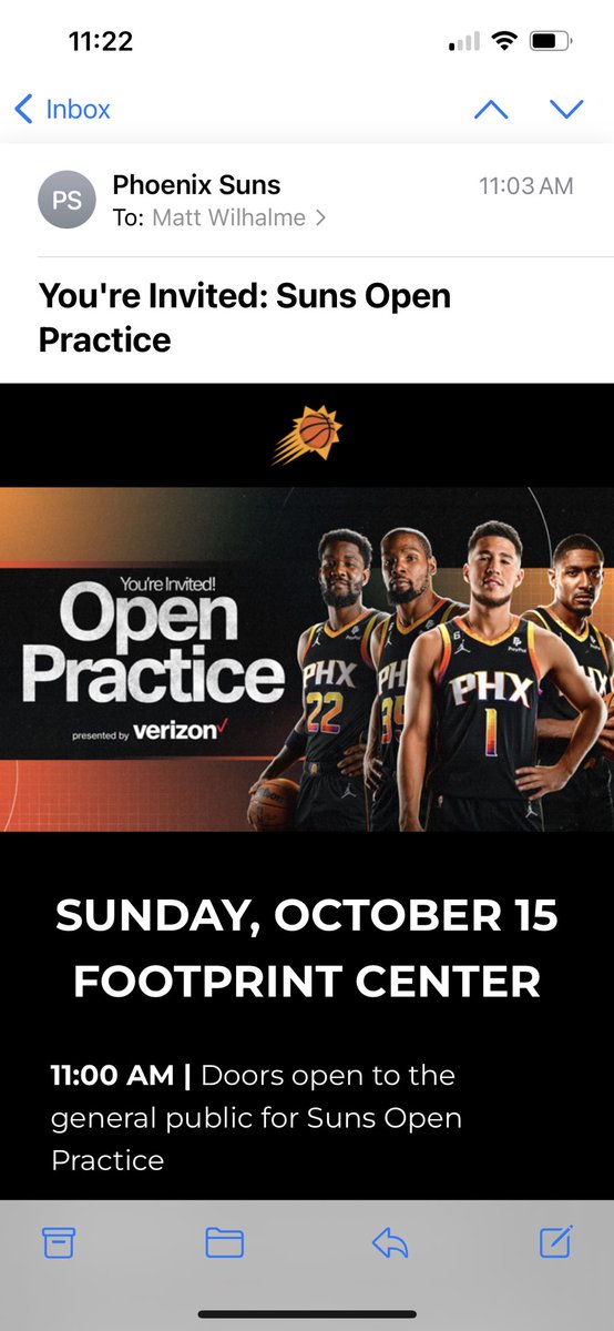Rough day for Suns marketing team after sending this one out.