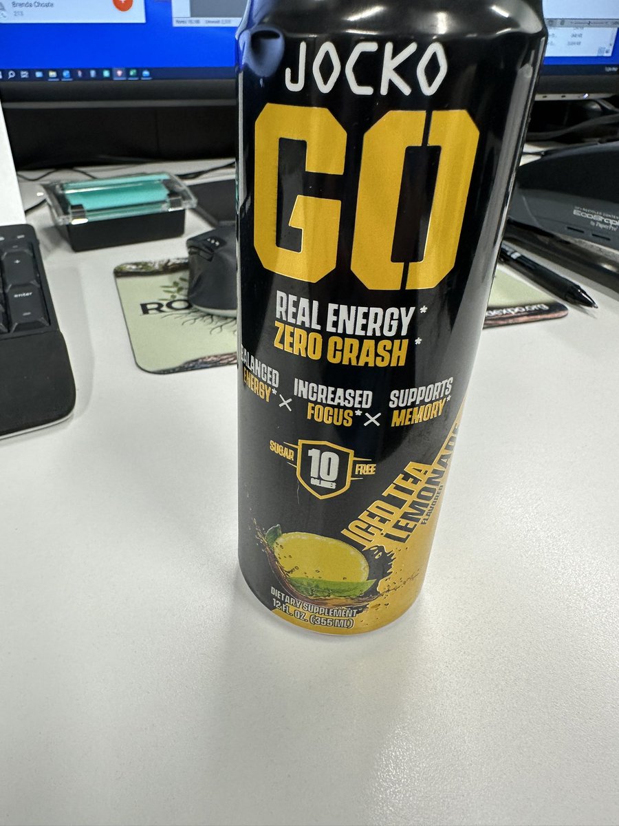 thaddeusPrime's tweet photo. Had a early early morning due to a sick kid waking me up at 4am, who is feeling much better now, so I am VERY tired today at work.
Well, this new flavor from @jockowillink GO is making my day happen!
It taste dang good too! LET'S GO!!!
#JACKGO https://t.co/qiFnwDRSvn