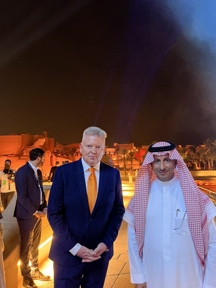 RobertRostek's tweet image. At the special and unique gala dinner just in front of #UNESCO World Heritage Site Al Diriyah #Riyadh 🇸🇦 with the Minister of Tourism HE Ahmed Al Khateeb during World Tourism Day 2023 

#UNWTO 
#World_Tourism_Organization 
@Saudi_MT