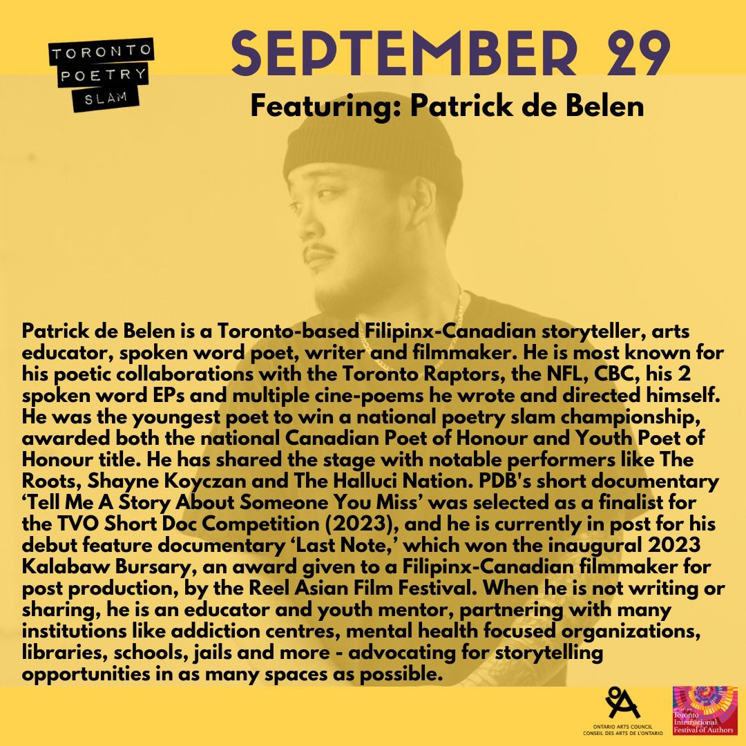 Toronto Poetry Slam tweet media