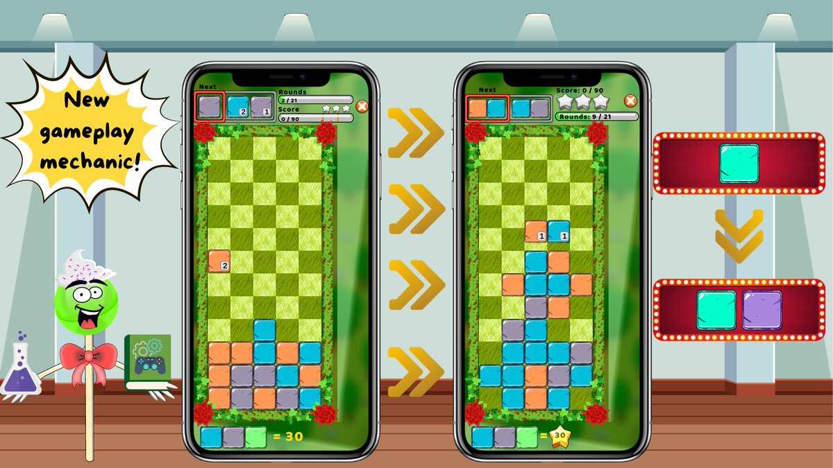 slinuniverse's tweet photo. We enhanced ⏫ our game mechanics 😍

See how we use two blocks to increase strategic possibilities for you in the game 🎮!

#slin #slintastic #howitworks #gamemechanic #double #morefun #newversion #gameidea #moreblocks #unity #overview #block #newfeature #manual #passion #mobile https://t.co/isAriP75YY