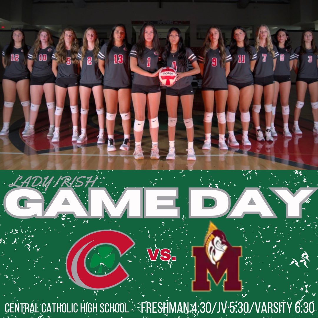 GAME DAYY☘️☘️

🆚 Mercy
📍Mercy High School
⏰ Freshman 4:30 | JV 5:30 | Varsity 6:30