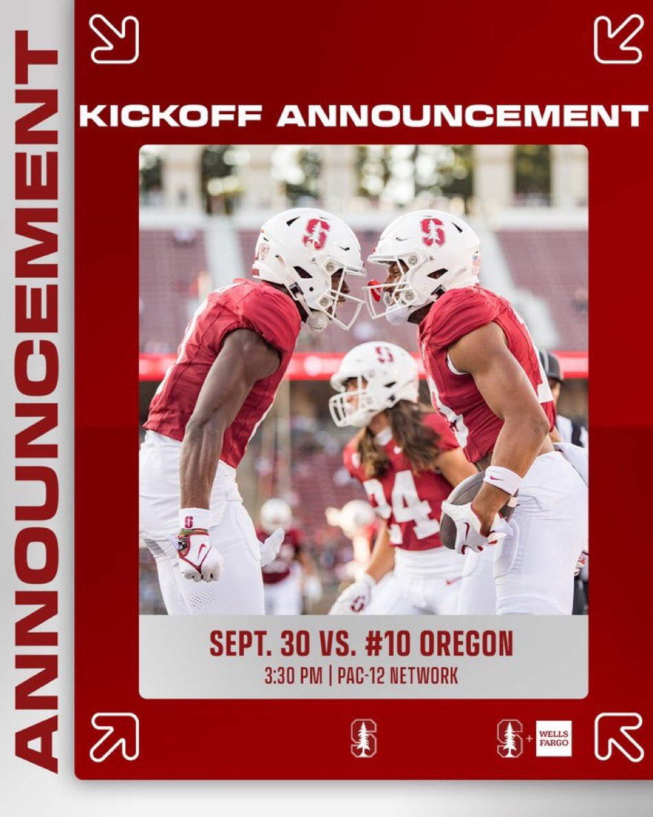 Jaylen7Johnson's tweet photo. Appreciate the invite to the showdown this weekend vs @oregonfootball #Back2theBay
@CoachPehrson @AlNetter @TroyTaylorStanU @Coach__Osborne @BrandonHuffman @kwarnerfb @Cardrecruiting @stanfballupdate @RyanWrightRNG @sports_fierce https://t.co/DHdKuWEVWt