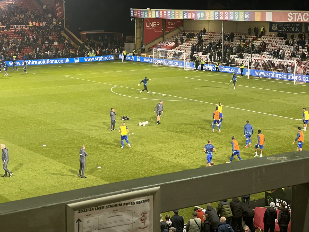 justinallen1976's tweet photo. Always lovely to come to Lincoln’s Sincil Bank (the LNER Stadium) … #CarabaoCup action tonight. David Moyes has named a decent team. 10 changes but much talent out there tonight. The Imps have their work cutout. Ben Johnson gets a first run out for the Hammers #WHUFC #ImpAsOne https://t.co/Uh7LwiFe7d