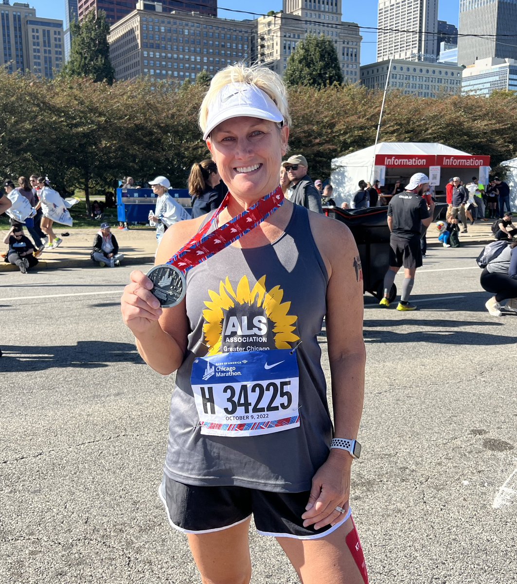 A little over a week away to run the Chicago Marathon again for Team ALS in memory of my mother in law. Donations can be made here - web.alsa.org/goto/AmyGorayT… 
Please help support those fighting this terrible disease! <a href="/alsassociation/">The ALS Association</a> <a href="/ChiMarathon/">Chicago Marathon</a> #ALS #ChicagoMarathon #TeamALS