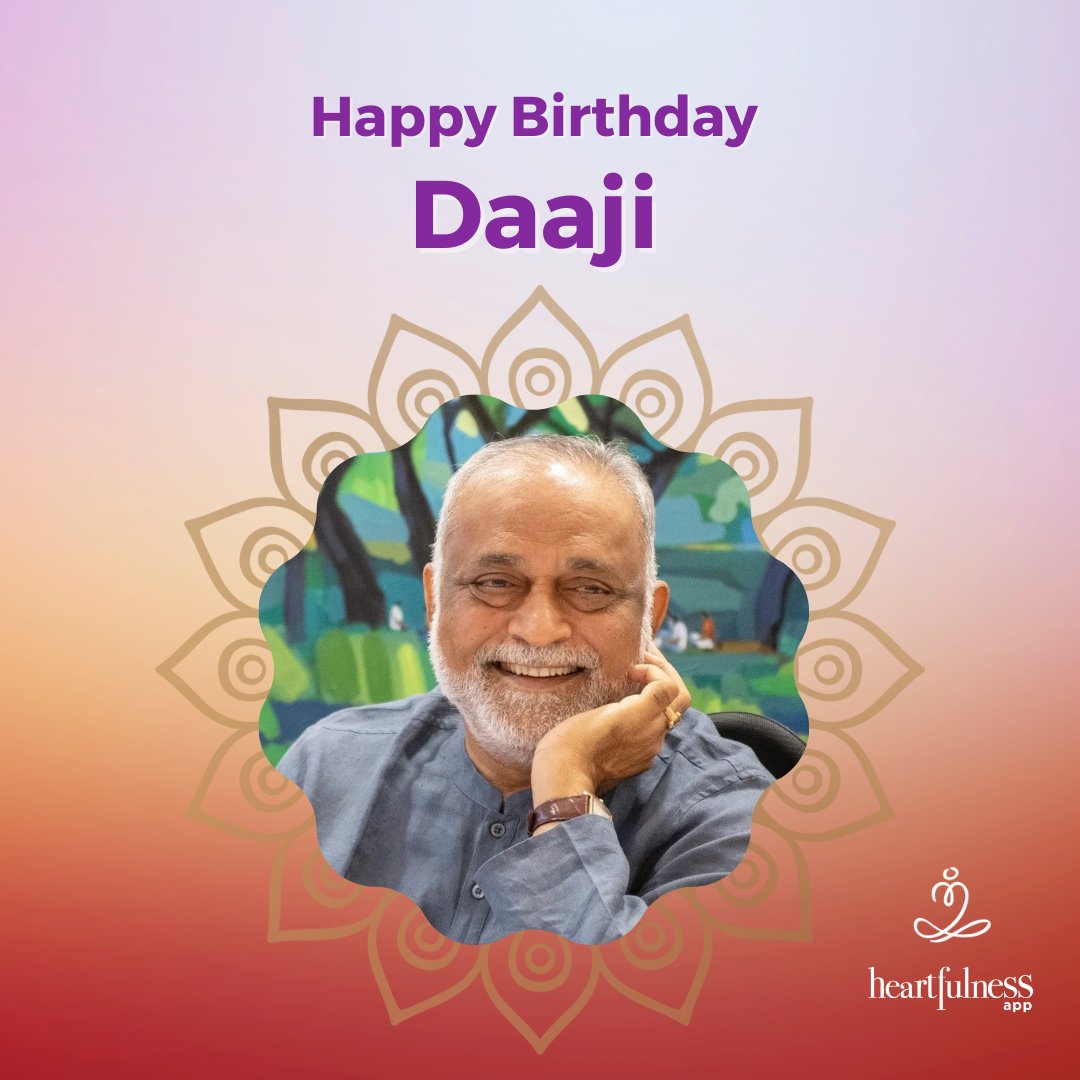 heartfulnessapp's tweet photo. Here's wishing our beloved #Daaji a very happy birthday! https://t.co/0oV0lc48oV