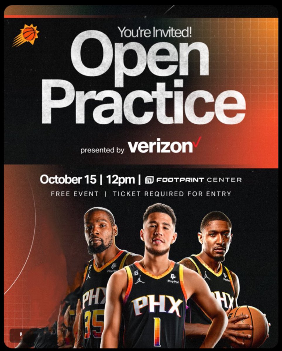 iamwilliambales's tweet photo. @Suns @Verizon @FootprintCNTR Suns open practice sponsored by Google Pixel and the Magic Eraser https://t.co/MjISXUlgUR