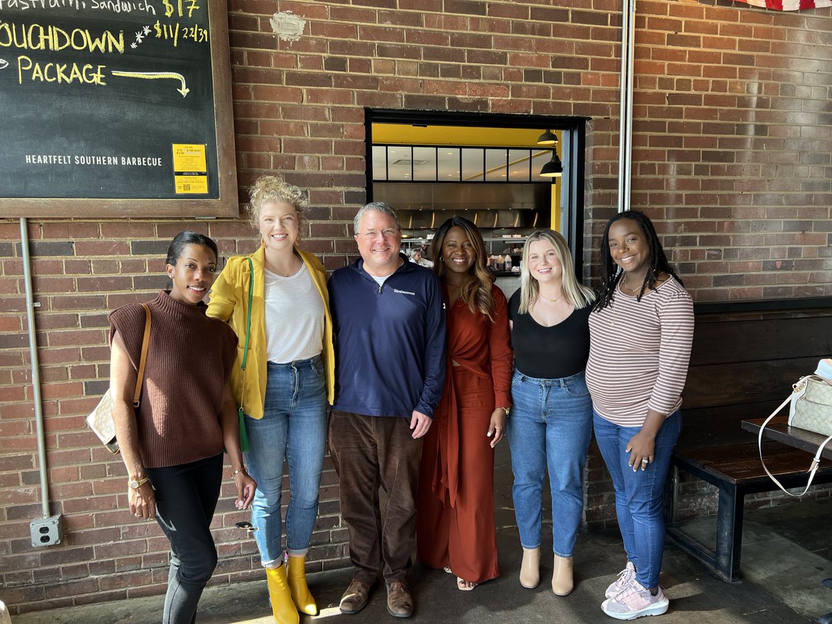 Stratacomm's tweet photo. Last week, the home office turned into an in-person meet-up when visiting managing partner Bill Buff was in town. Our North Carolina employees got together for great food and even better conversations. https://t.co/S3iQnSjp2O