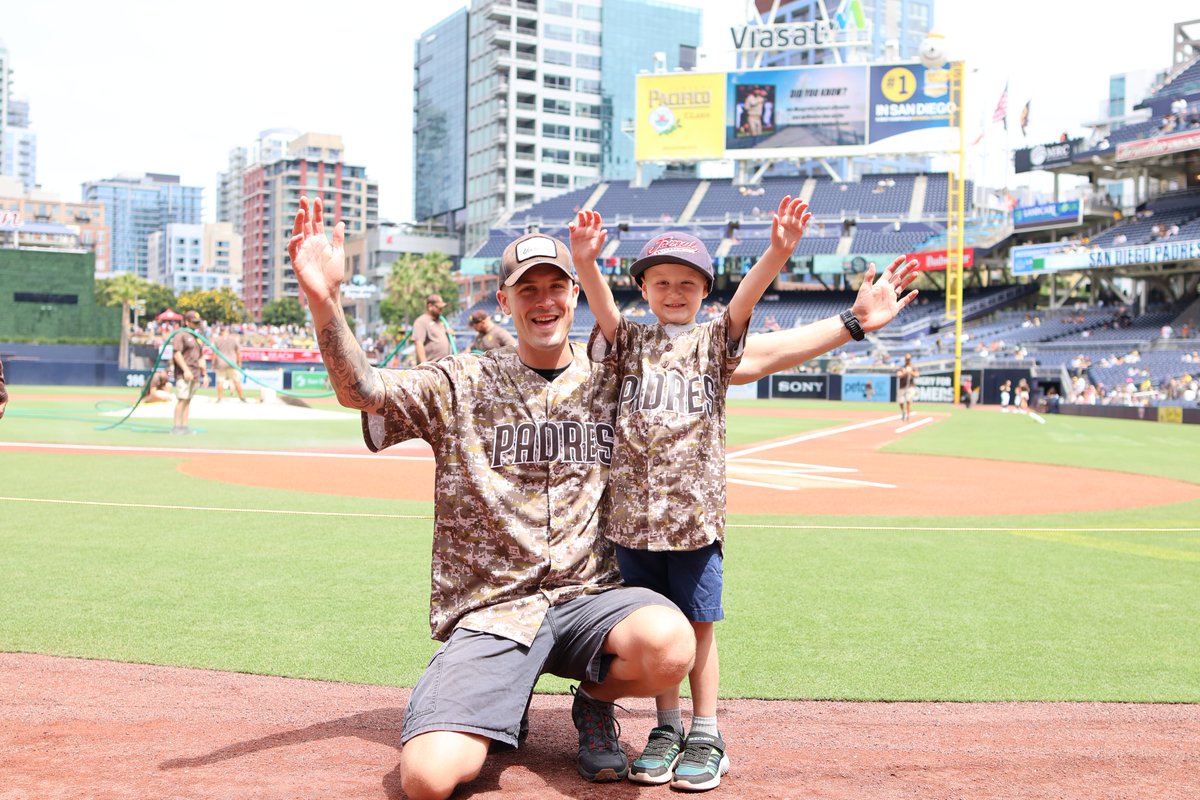 radychildrens's tweet photo. Noah, a patient at our Peckham Center for Cancer & Blood Disorders, delivered the @Padres' game ball for #ChildhoodCancerAwarenessMonth!⚾️ Despite battling high-risk B-cell acute lymphoblastic leukemia, Noah & his family have found support in #TeamRady. https://t.co/dCQaBeGOTP https://t.co/8YGxMiesNw